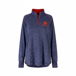 Colosseum Clemson Tigers Womens XXL Purple Space Dye Quarter Zip Pullover NWT